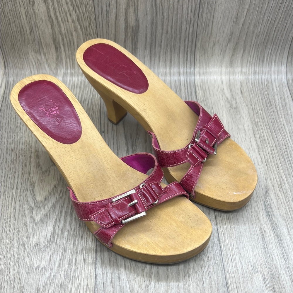 MIA Leather Heeled Sandals